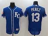 Kansas City Royals #13 Salvador Perez Royal 2017 Spring Training New Cool Base Stitched Jersey,baseball caps,new era cap wholesale,wholesale hats